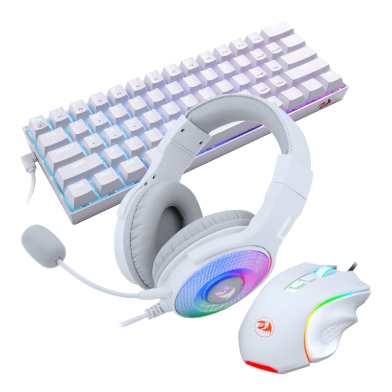 REDRAGON 3IN1 MS|HS|KB WIRED COMBO - WHITE - image 3