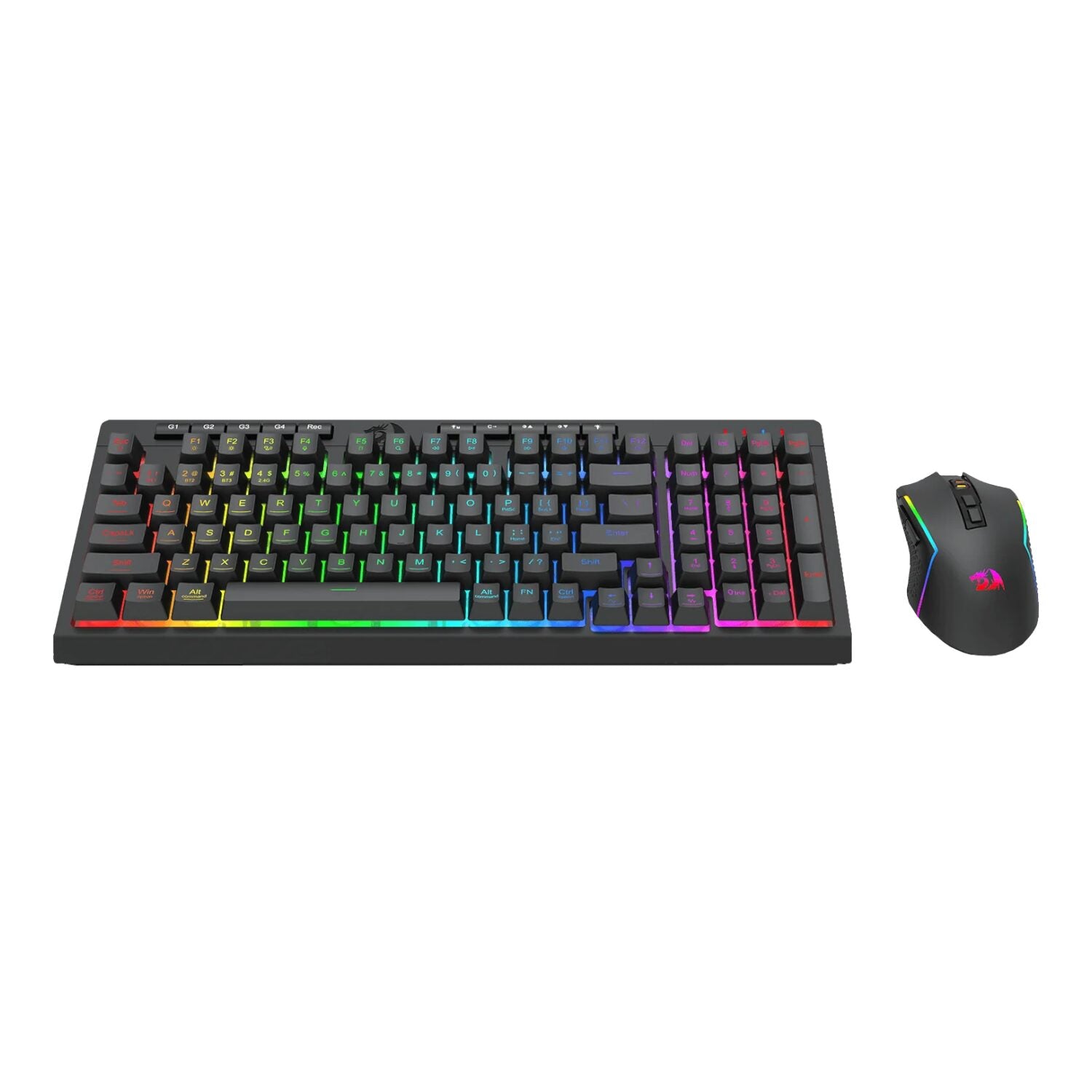 Redragon RYLO PRO S142 Tri-Mode RGB Gaming Keyboard and Mouse Combo - image 4