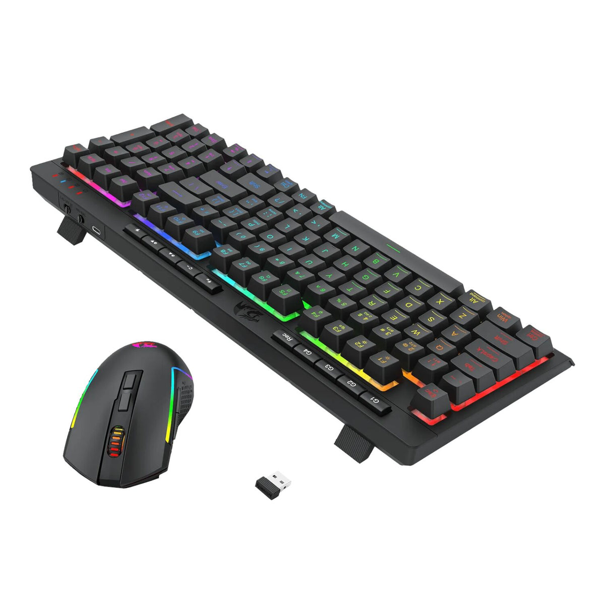 Redragon RYLO PRO S142 Tri-Mode RGB Gaming Keyboard and Mouse Combo – image 5