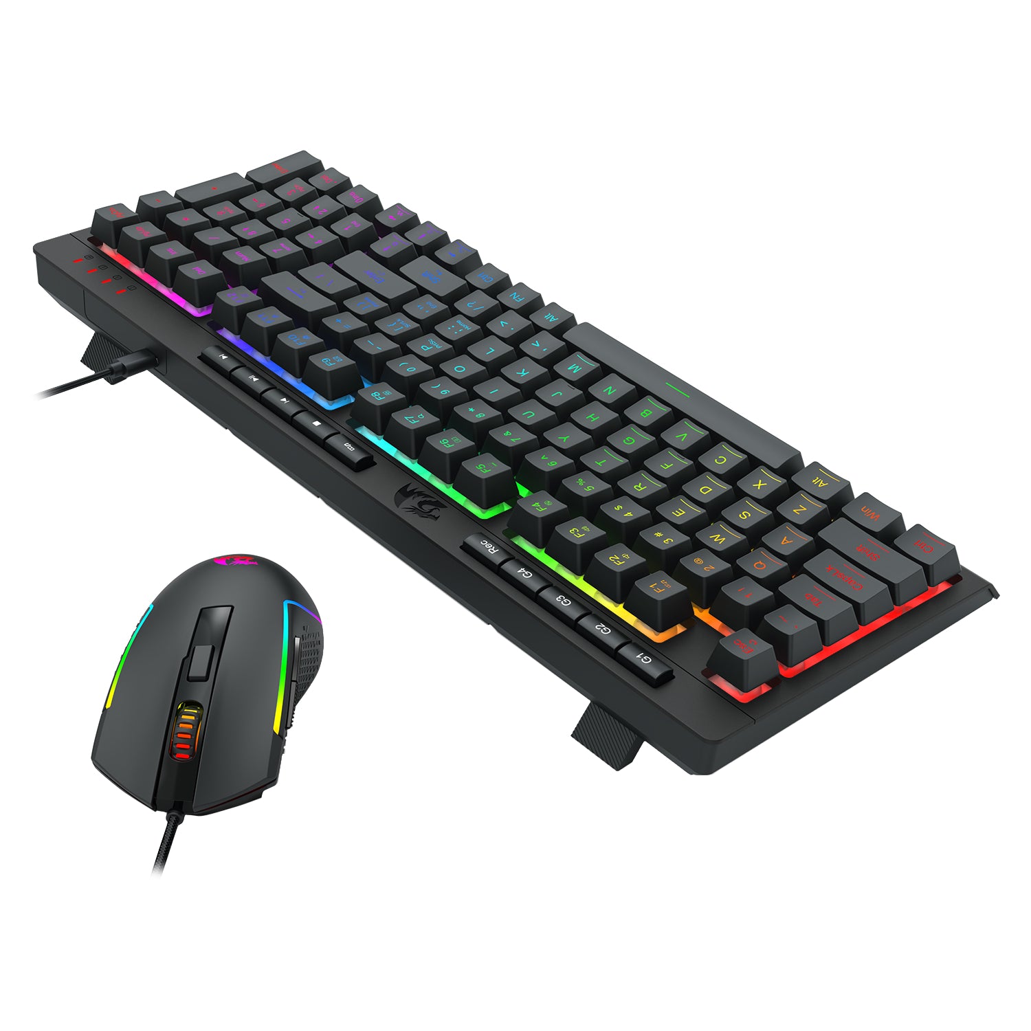 Redragon 4-in-1 Keyboard | Mouse | Mousepad | RGB Headset Gaming Combo – image 5