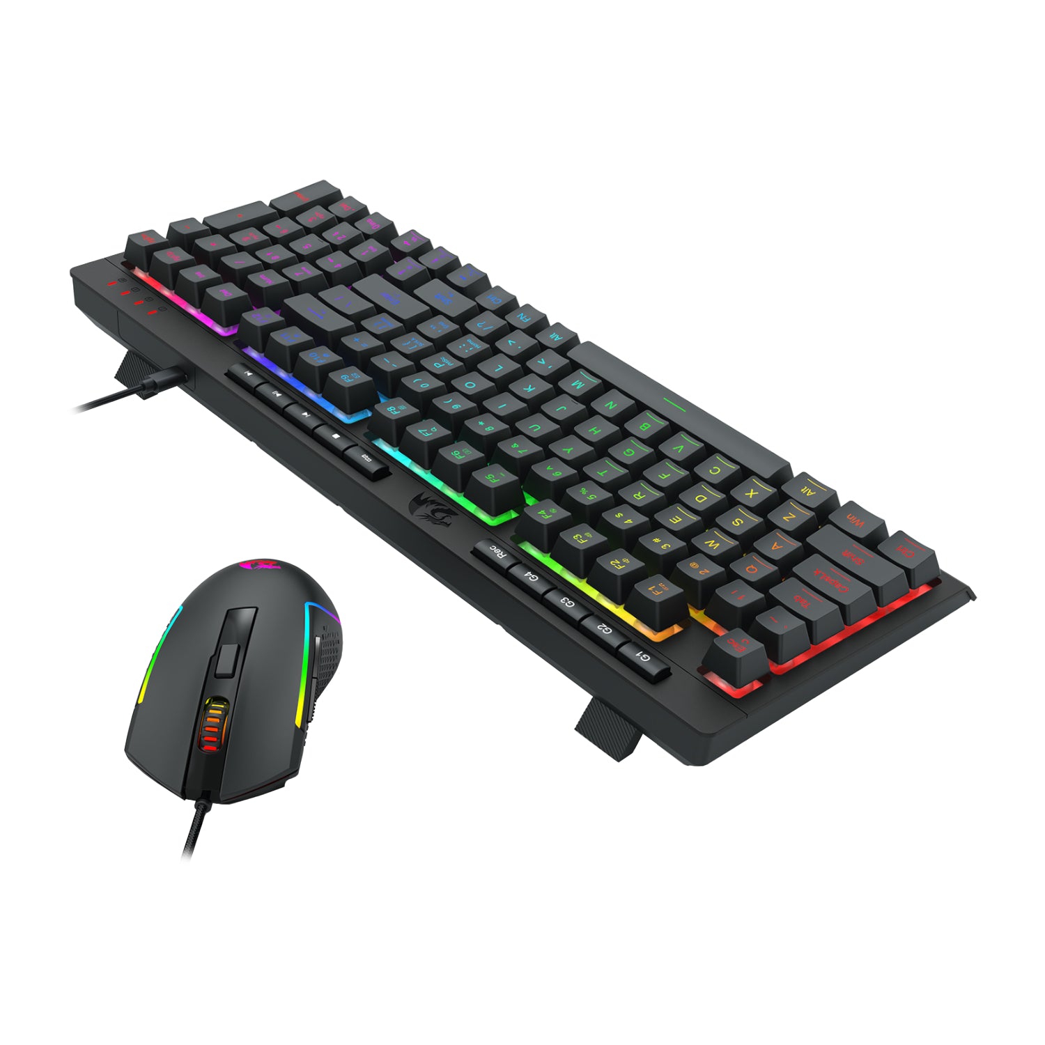 Redragon 4-in-1 Keyboard | Mouse | Mousepad | Headset Gaming Combo – image 4