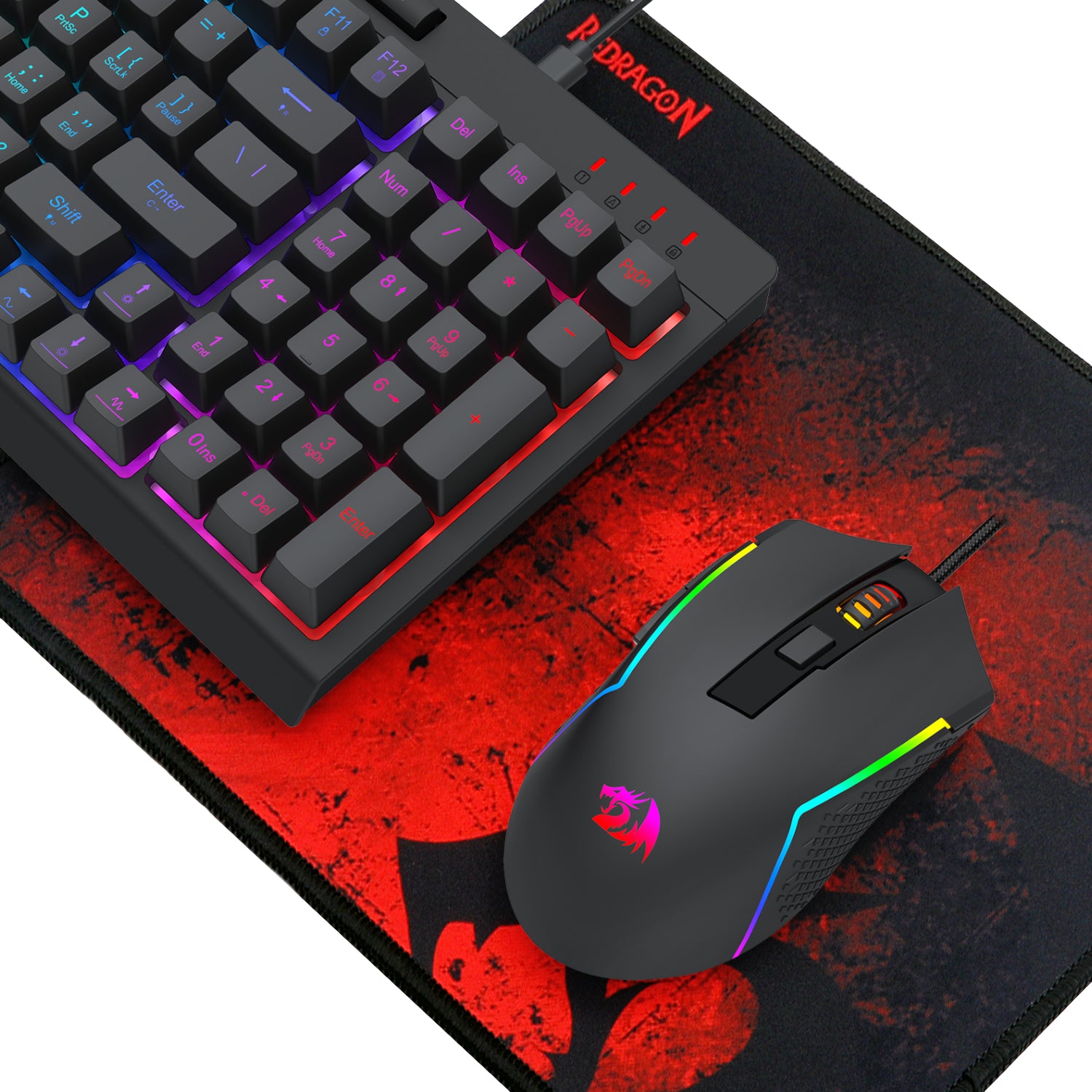 Redragon 4-in-1 Keyboard | Mouse | Mousepad | Headset Gaming Combo – image 5