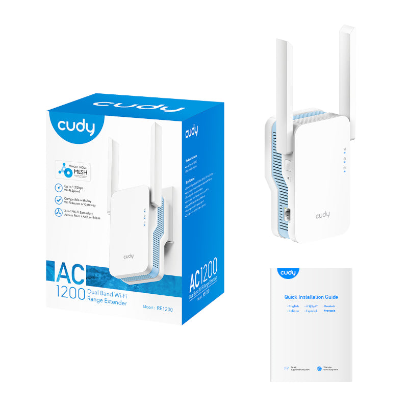 Cudy AC1200 WiFi Range Extender | Wall Plug – image 4