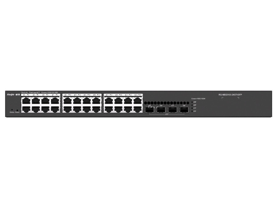 Reyee 24 Port Gigabit 4SFP Layer 2+ Smart Managed Switch | RG-NBS3100-24GT4SFP-V2