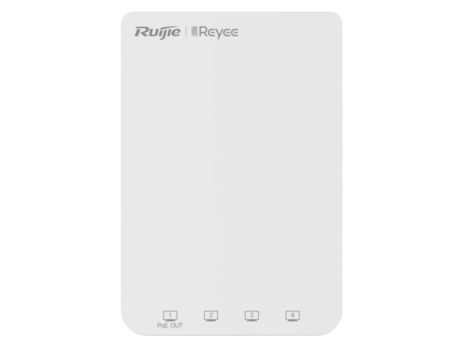 Reyee Dual Band WiFi 5 1300Mbps 5 Port Gigabit Mesh In-Wall AP | RG-RAP1200(P)