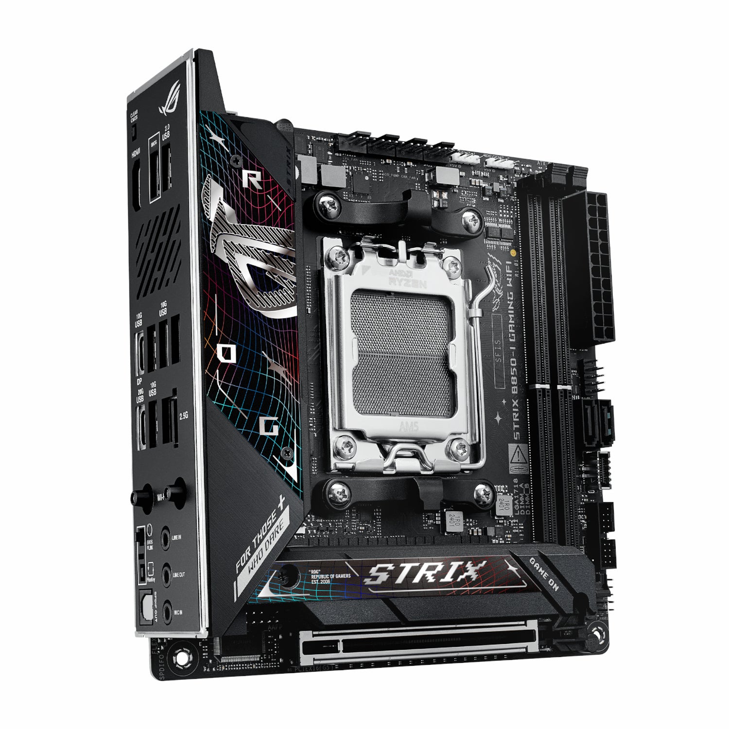 Asus ROG Strix B850-I Gaming WiFi AM5 Mini-ITX Gaming Motherboard - image 3