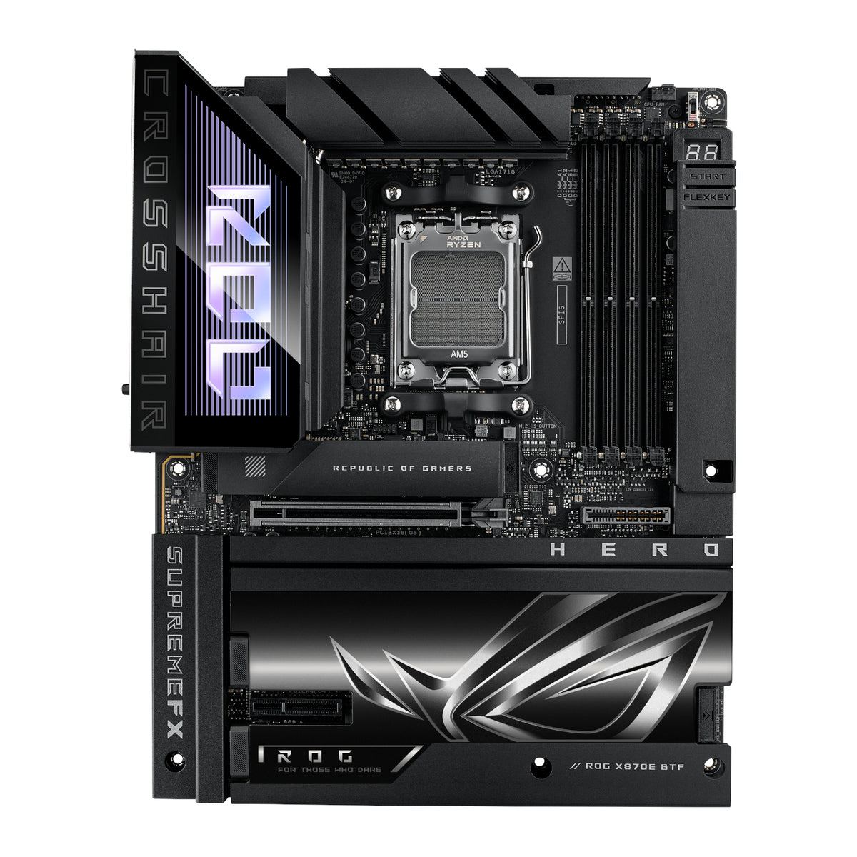 ASUS ROG CROSSHAIR X870E HERO BTF AMD AM5 ATX Gaming Motherboard – image 2