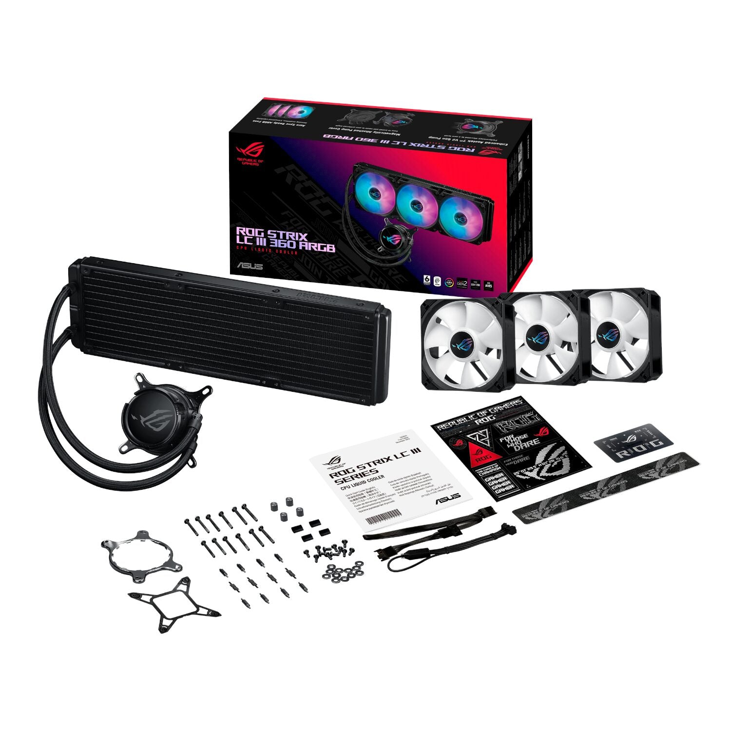 ASUS ROG Strix LC III 360 ARGB Liquid CPU Cooler - Black – image 6