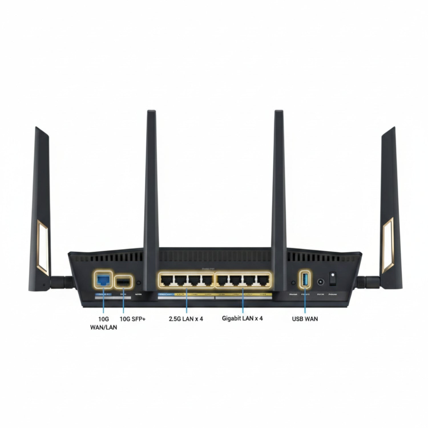 ASUS RT-BE88U Wi-Fi 7 Dual-Band 10G + 2.5G AiMesh Router - image 3