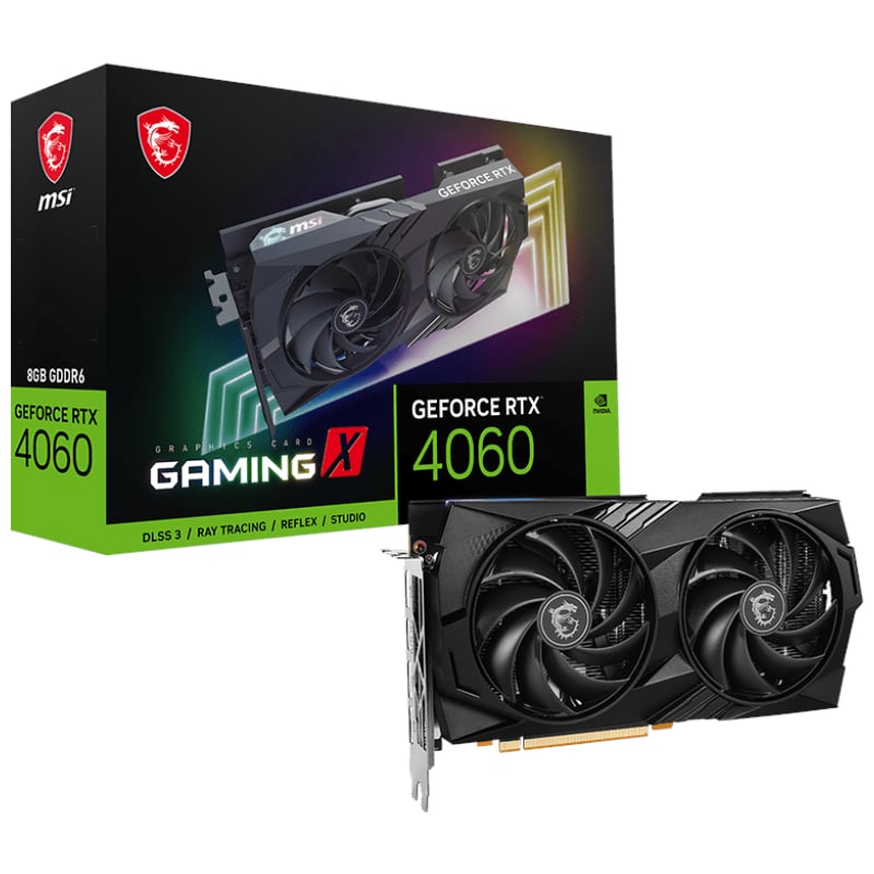 MSI Nvidia GeForce RTX 4060 Gaming X 8G GDDR6X 128-BIT Graphics Card