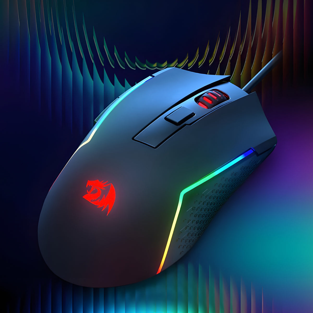 Redragon M616 TRIDENT 10000DPI RGB Gaming Mouse - Black – image 4
