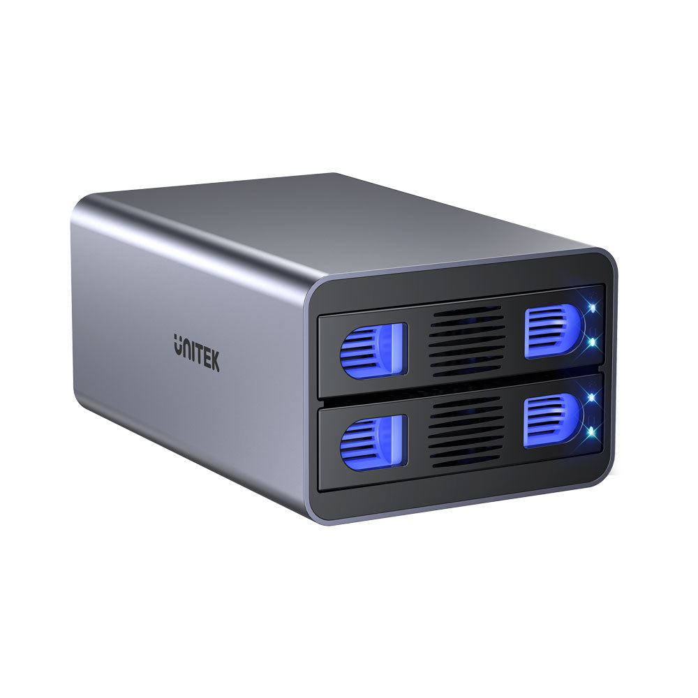 UNITEK S1308A 2-BAY USB3.0 EXTERNAL DRIVE ENCLOSURE FOR 2.5/3.5" SATA HDD AND SSD DRIVES