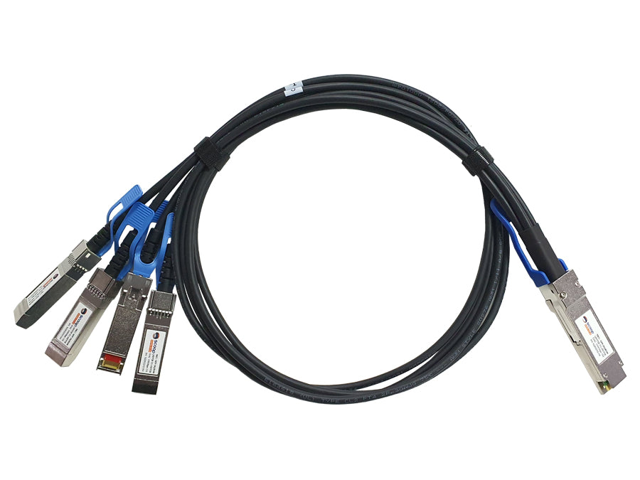 Linkbasic Breakout Copper Cable 1m 1 QSFP28 to 4 SFP28 Uplink Cable
