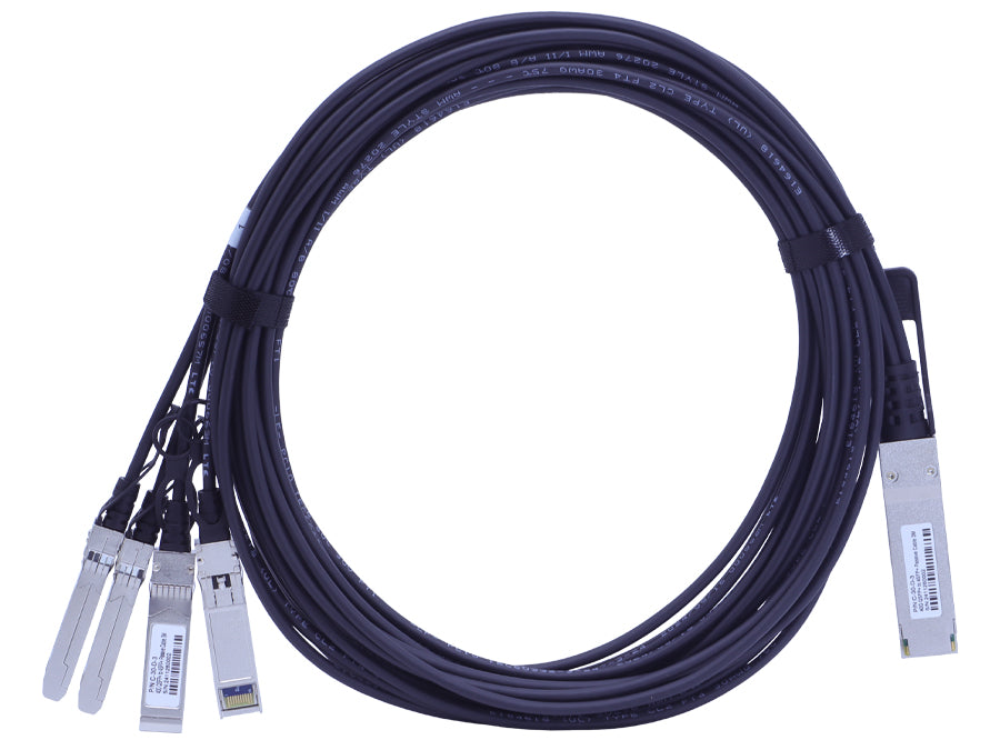 Linkbasic Breakout Copper Cable 3m 1 QSFP to 4 SFP+ Uplink Cable
