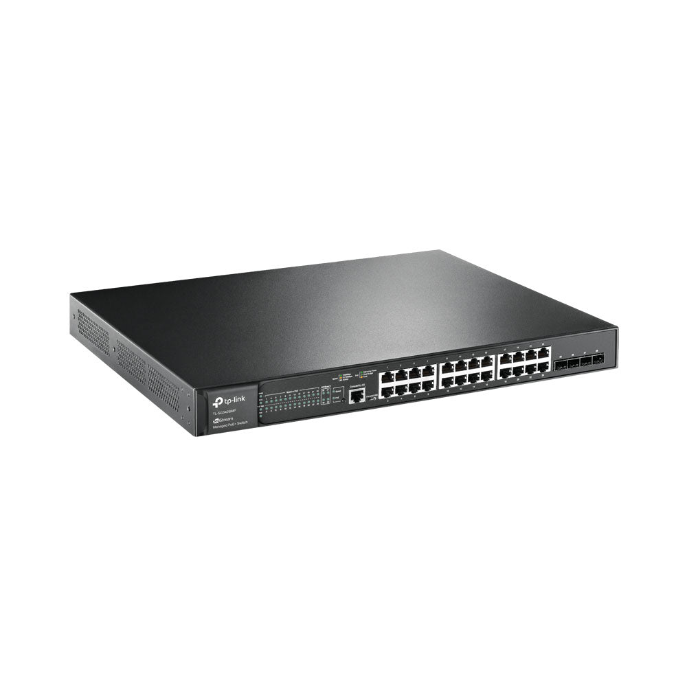 TP-LINK 24-PORT GBE POE+, 4SFP OMADA CLOUD SWITCH