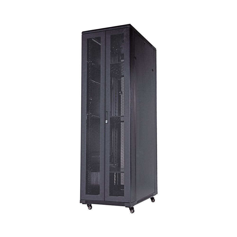 42U 600X1.2M,4 FANS,3 SHELVES,4 CASTORS, DBL DOORS
