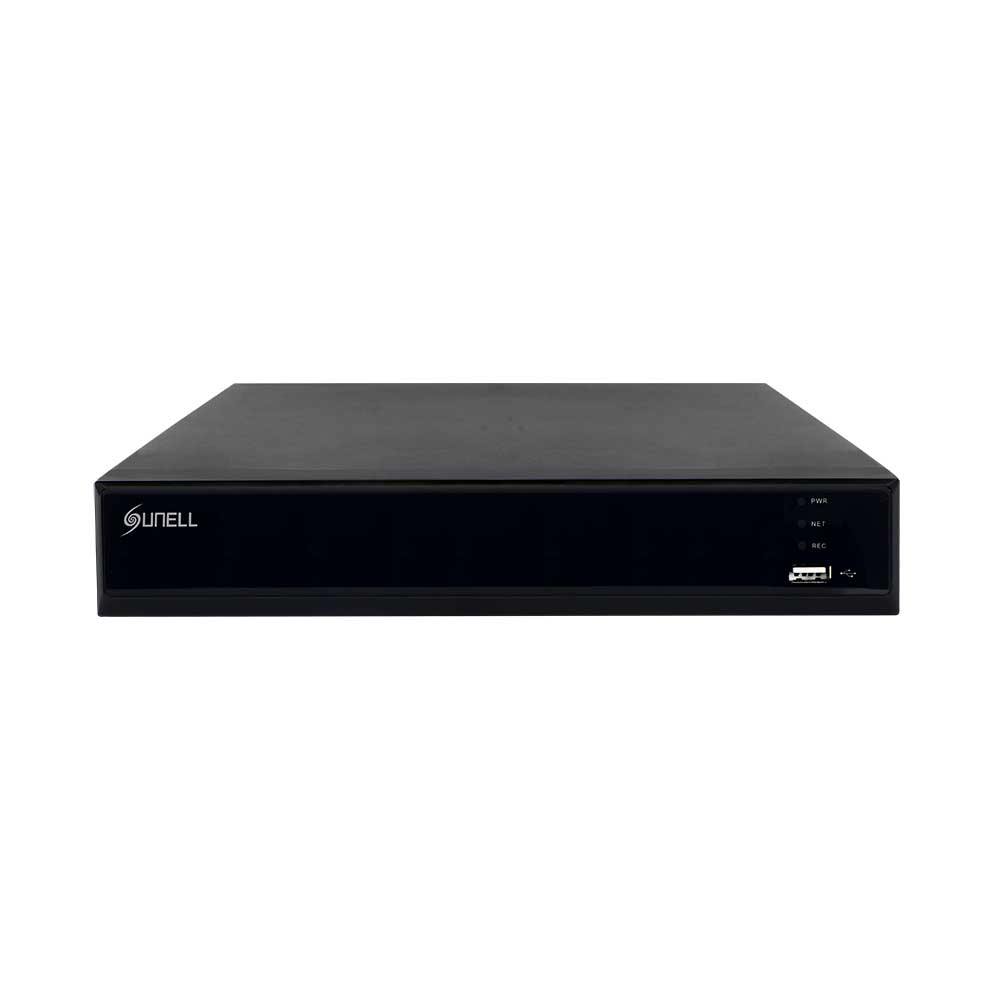 SUNELL NVR 8CH, 1 BAY, 1X LAN, 8X POE, H.265, AI