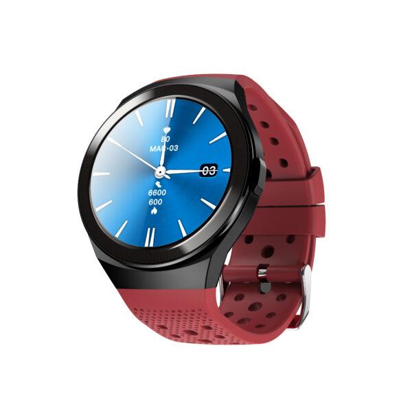 Bluetooth Calling Sports Metal Smart Watch – Red