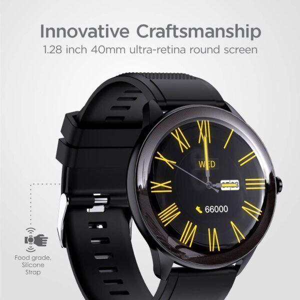 SN93 IP68 Sports Round Metal Smart Watch – Grey