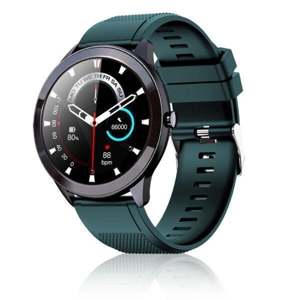 Sports Round Metal Smart Watch – Green