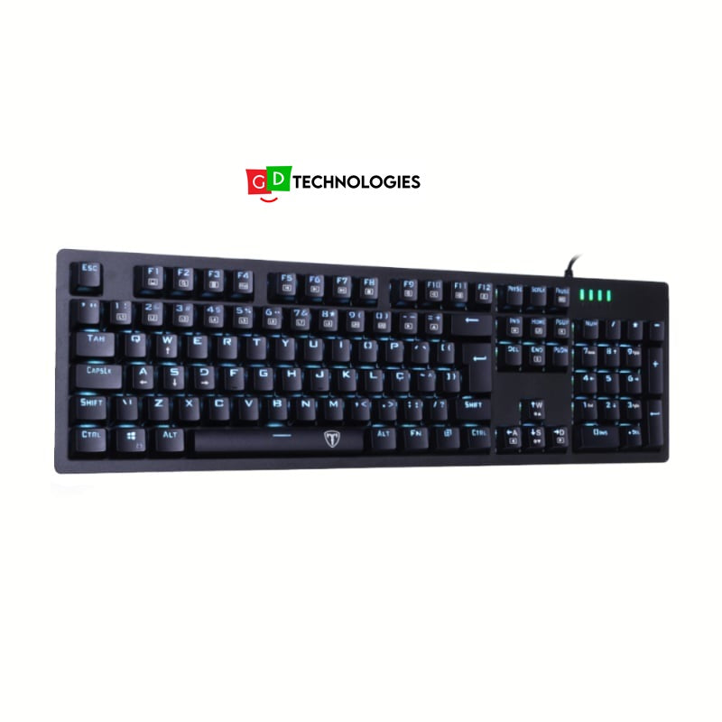 T-Dagger Bermuda Blue-Ice LED Backlit|150cm Cable|104 Key|Mechanical Keyboard