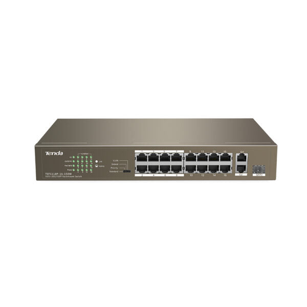Tenda16XFE+1SFP Rack Mount 150W PoE Switch