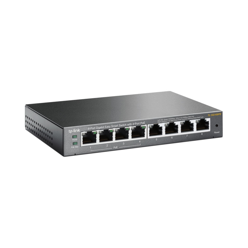 TP-LINK 8-PORT GIGABIT EASY SMART POE SWITCH