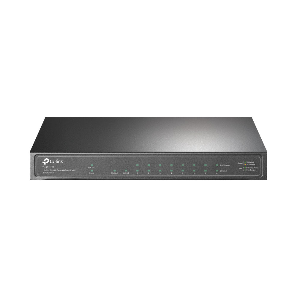 TP-LINK 8-PORT GBE POE+, 1SFP, 1GBE GBIT DT SWITCH