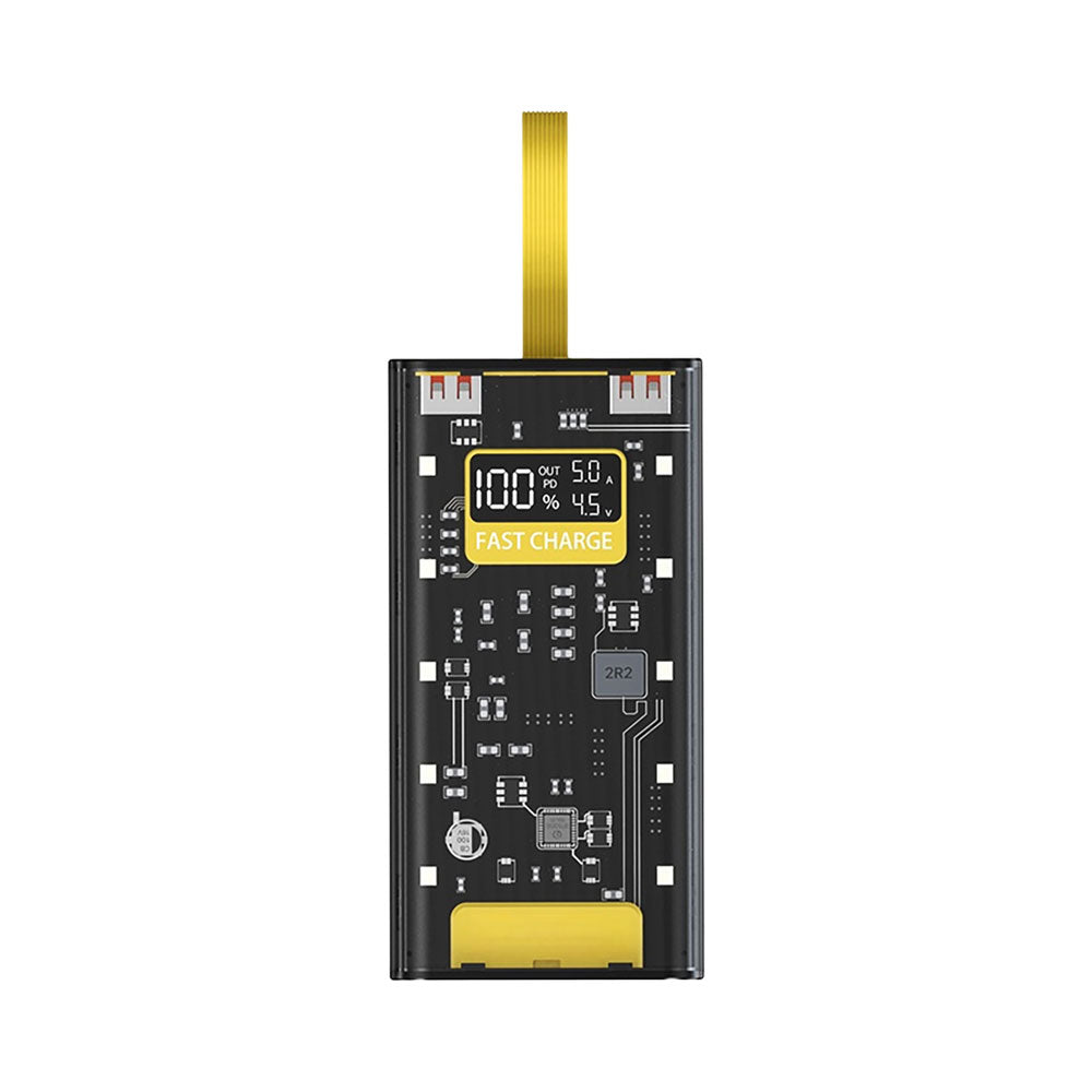 POWER BANK 10000MAH WITH CHARGING CABLE BLACK