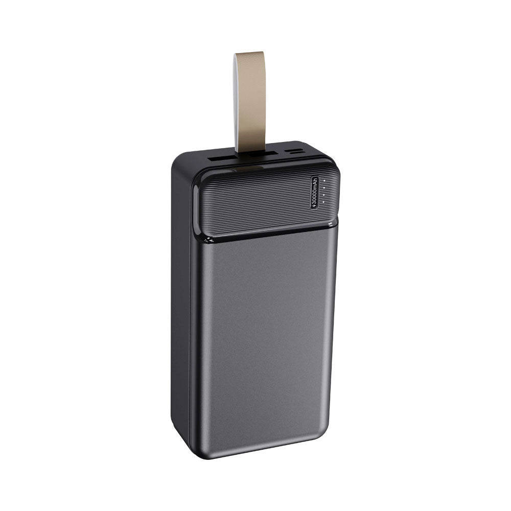 POWER BANK 27000MAH WITH CHARGING CAB BLK