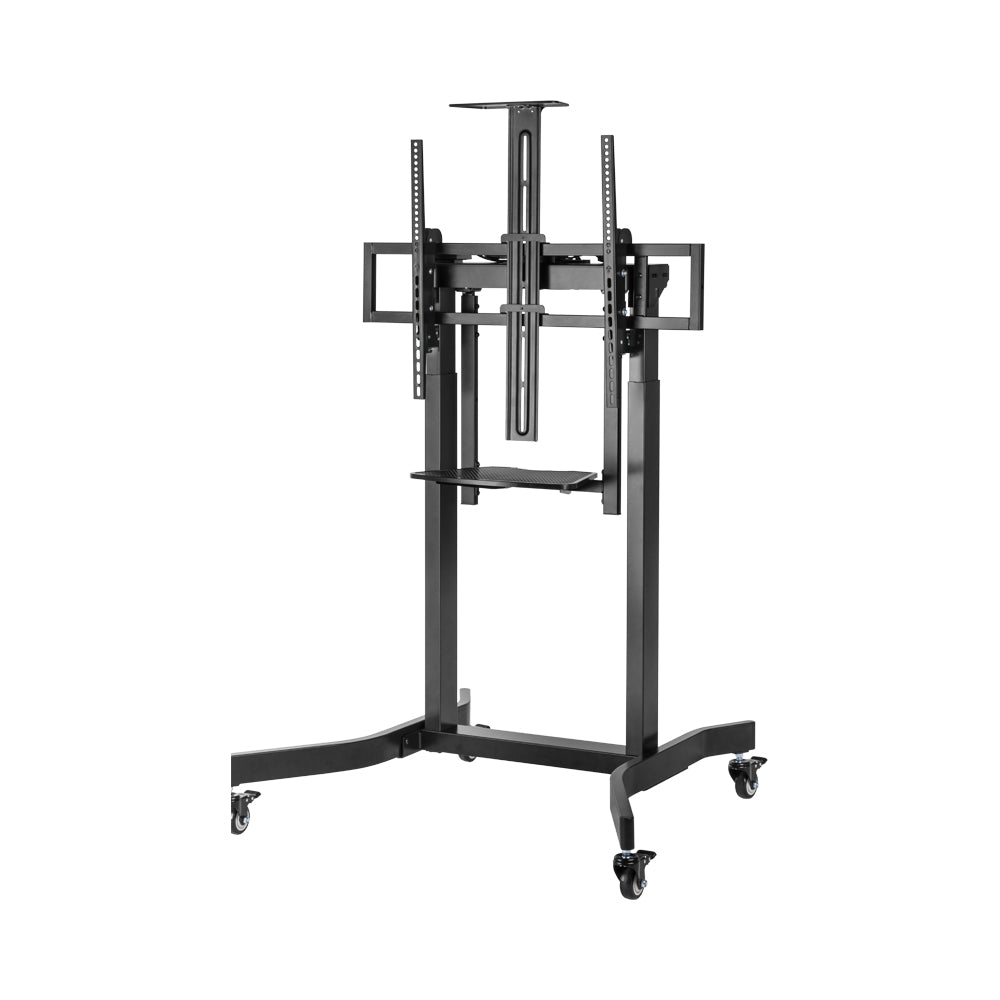 LINKQNET TTL14-68TW 55~100" DELUXE MOTORISED LARGE TV TROLLEY WITH TILT, EQUIPMENT SHELF AND CAMERA MOUNT