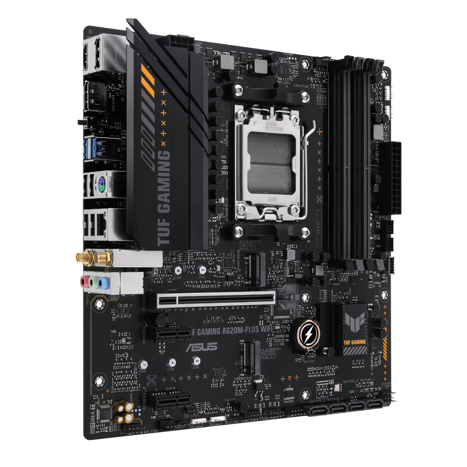Asus TUF Gaming A620M-PLUS AM5 WIFI M-ATX Motherboard – image 3
