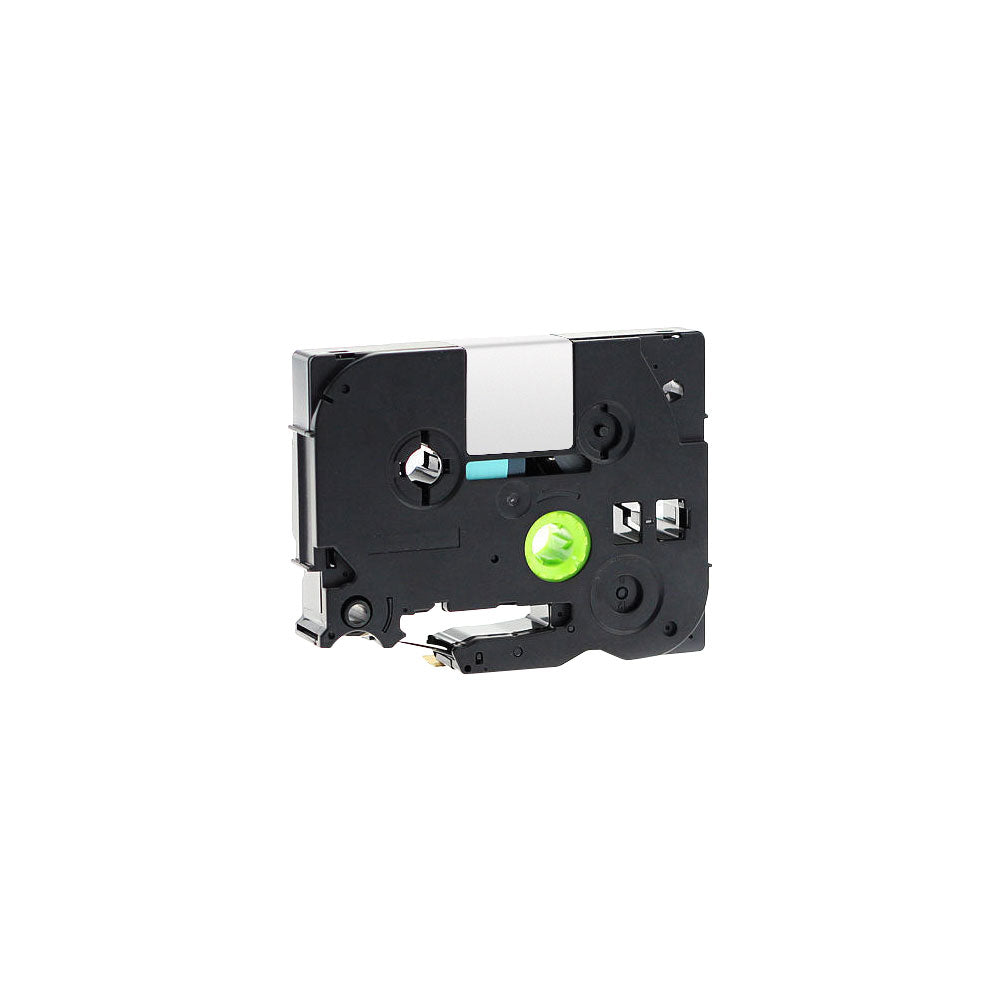 TZ TAPE LAMINATED 12MM  BLACK/WHITE  (TZE231)