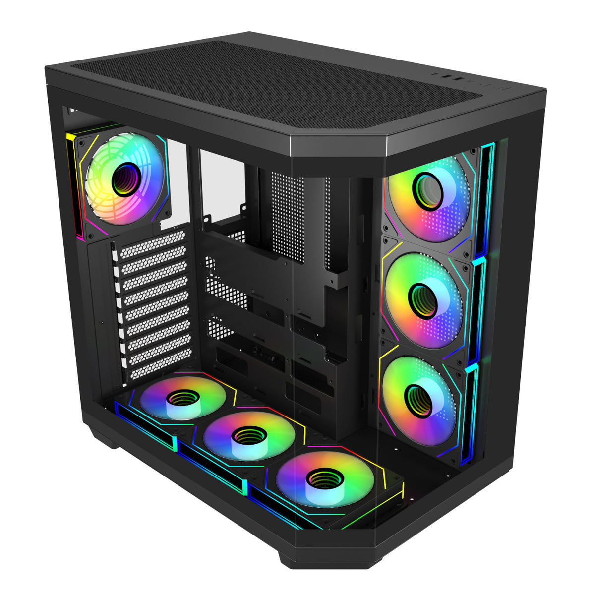 FSP U580 ARGB ATX Ultra Tower Gaming Chassis - Black – image 5