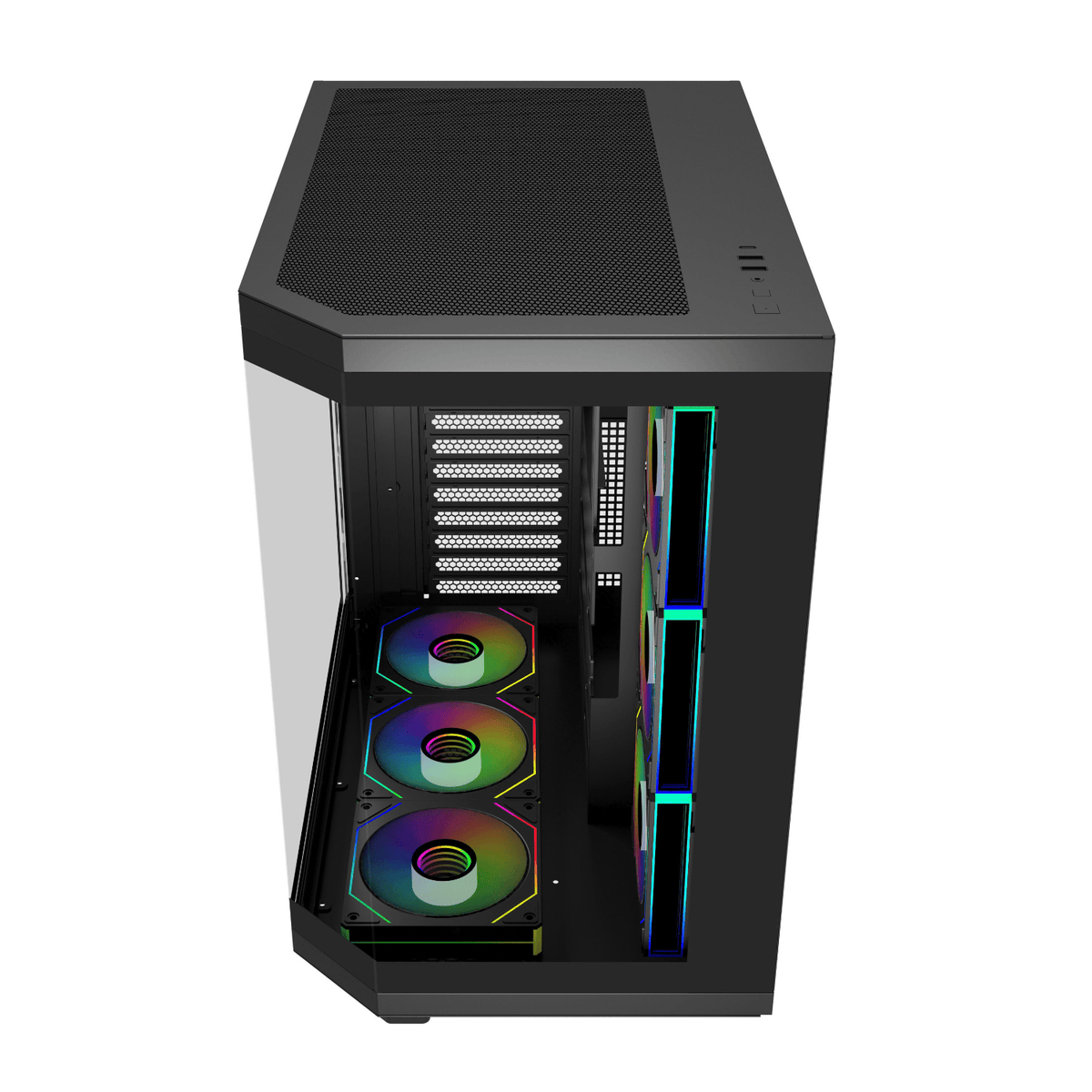 FSP U580 ATX Ultra Tower Gaming Chassis - White – image 6
