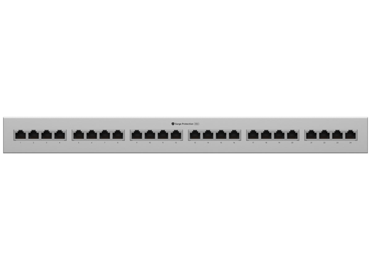 Ubiquiti UniFi 10Gbps PoE++ 24 Port Ethernet Surge Protector