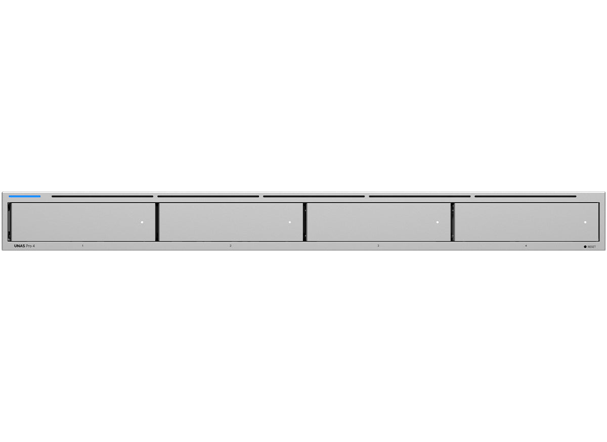 Ubiquiti UniFi NAS Pro 4 1U 4 Drive Bays 2 NVMe Slots and 1Gbps Ethernet