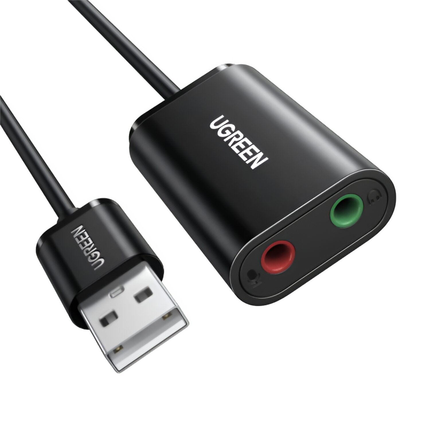 UGREEN USB to 3.5mm External Stereo Sound Adapter - Black – image 2