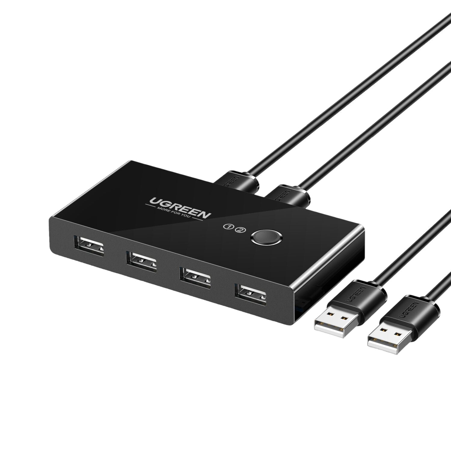 UGREEN USB 2.0 4-Port Switch Box, with 1.5m USB Cables – image 2