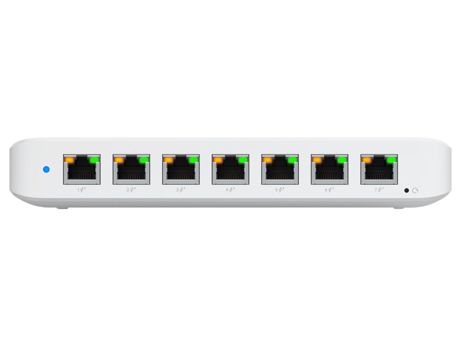 Ubiquiti UniFi Switch Ultra 8 Port Gigabit 1PoE Input 7 PoE Out 202W | USW-Ultra-210W