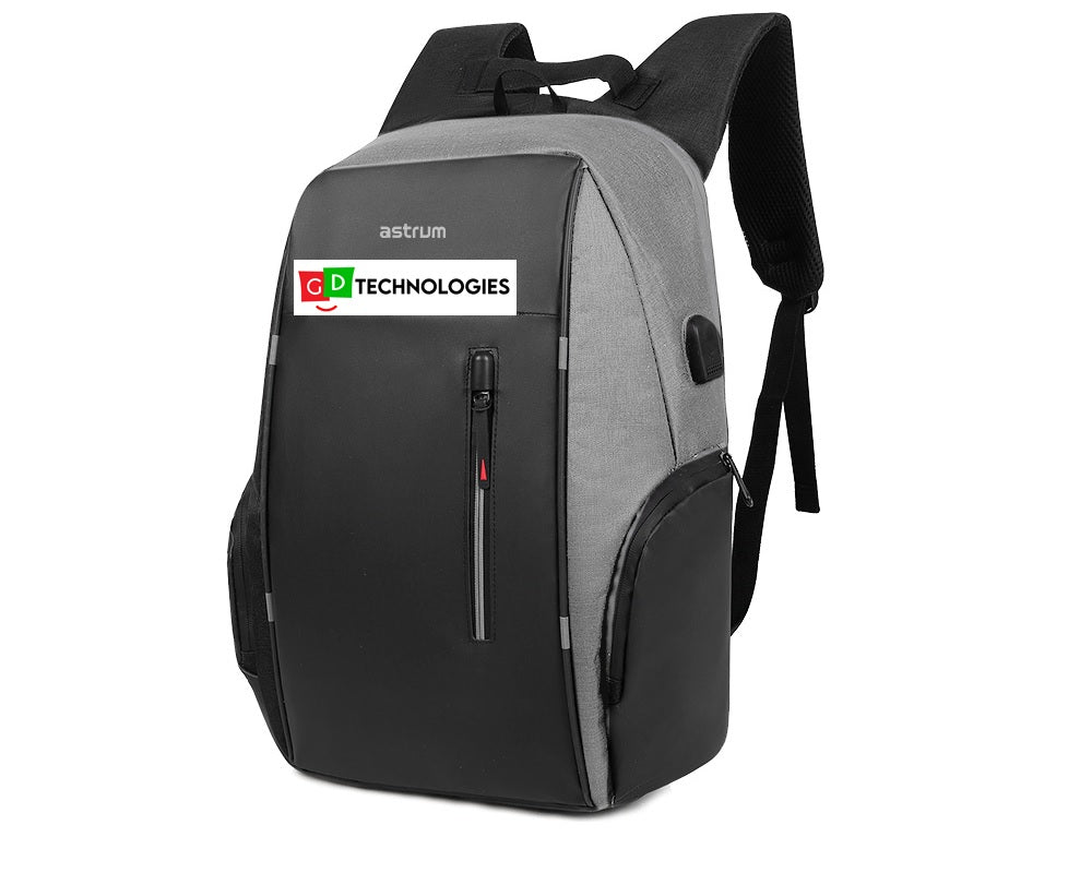 15″ PU Laptop Backpack with USB