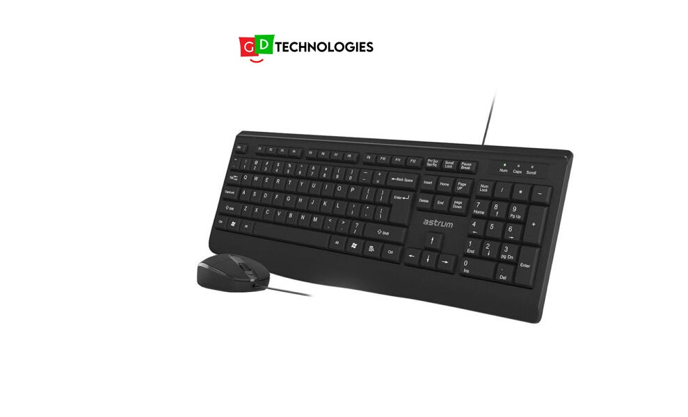 Wired Keyboard and Mouse Deskset Combo