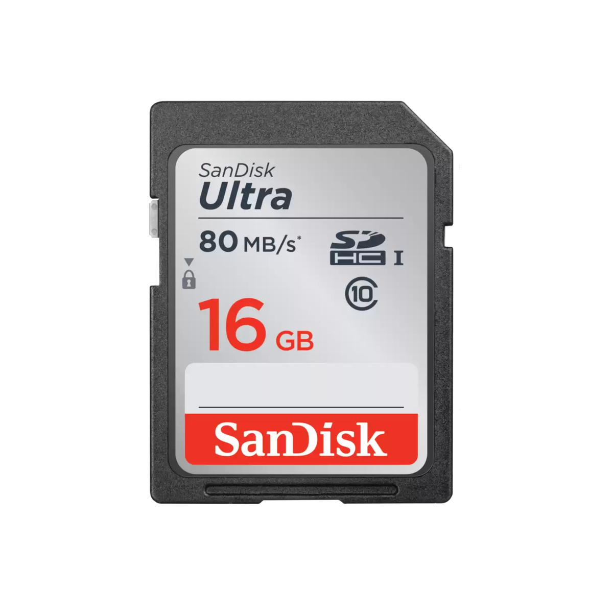 SanDisk Ultra 16GB SDHC Memory Card 80MB/s, Class 10 UHS-I