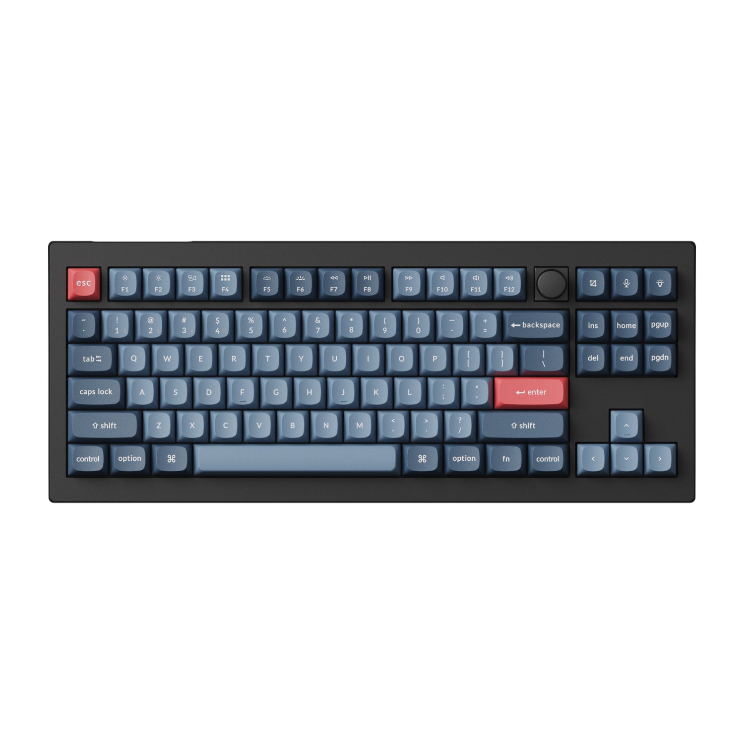 Keychron V3 Max QMK/VIA 80% Wireless Custom Mechanical Keyboard (Red Switch) – Carbon Black – image 2