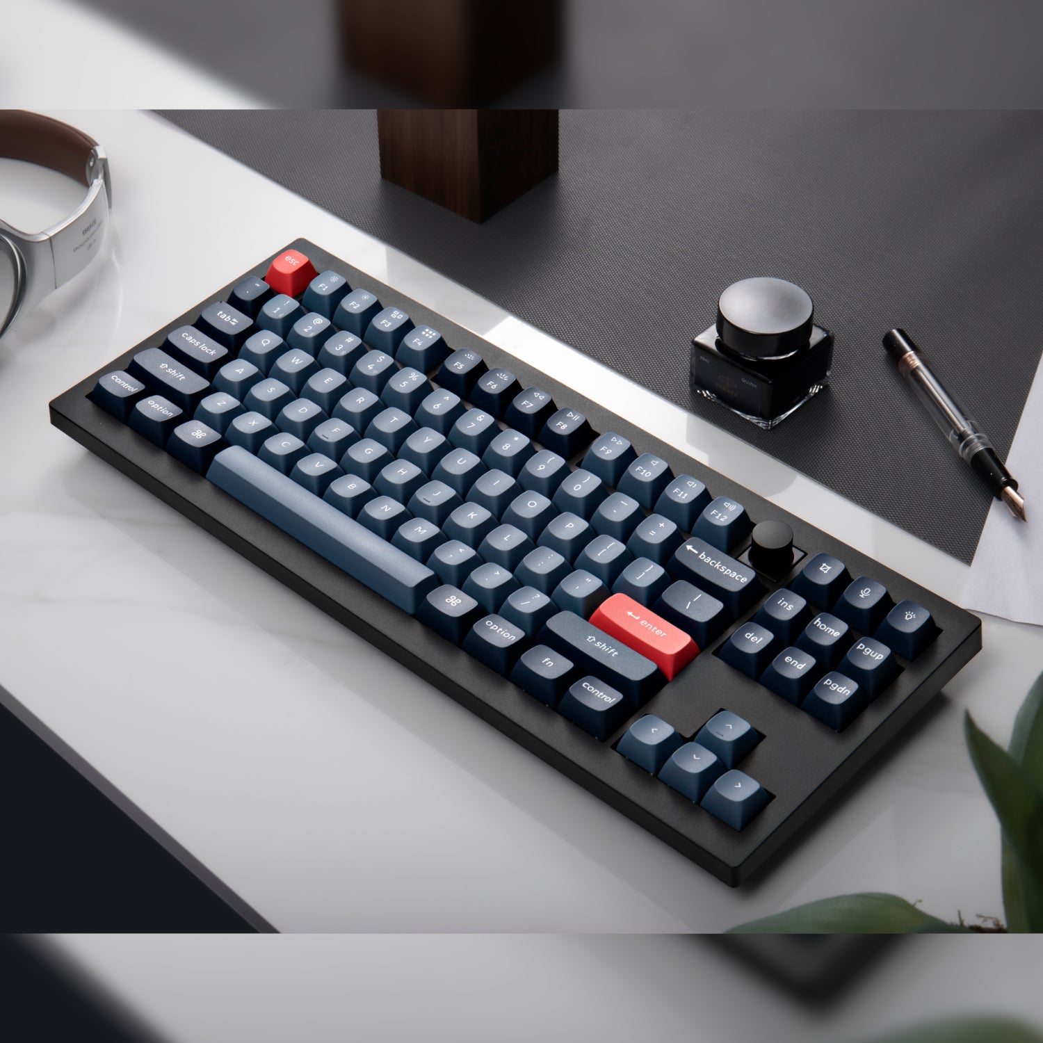 Keychron V3 Max QMK/VIA 80% Wireless Custom Mechanical Keyboard (Red Switch) – Carbon Black – image 3