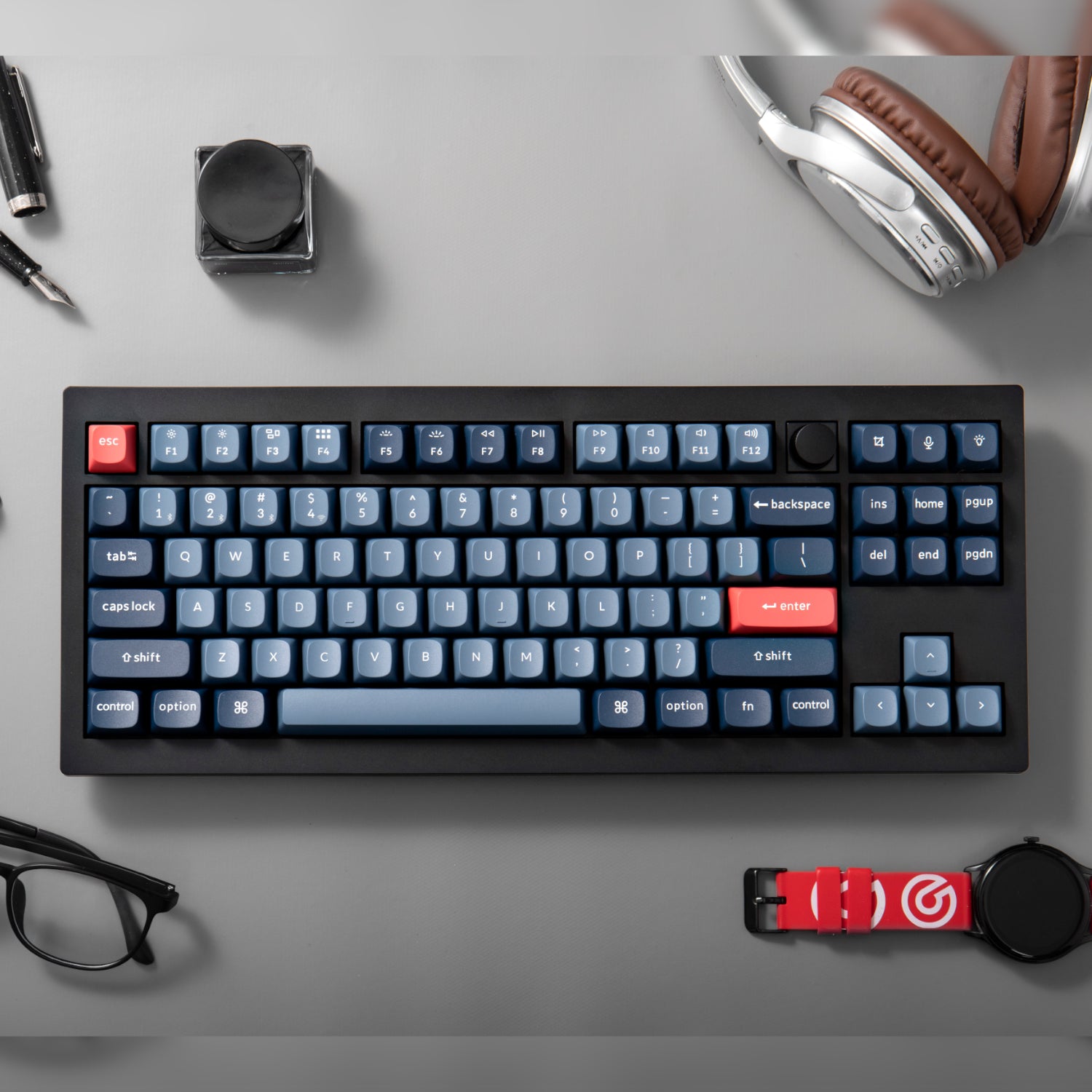 Keychron V3 Max QMK/VIA 80% Wireless Custom Mechanical Keyboard (Banana Switch) – Carbon Black – image 5