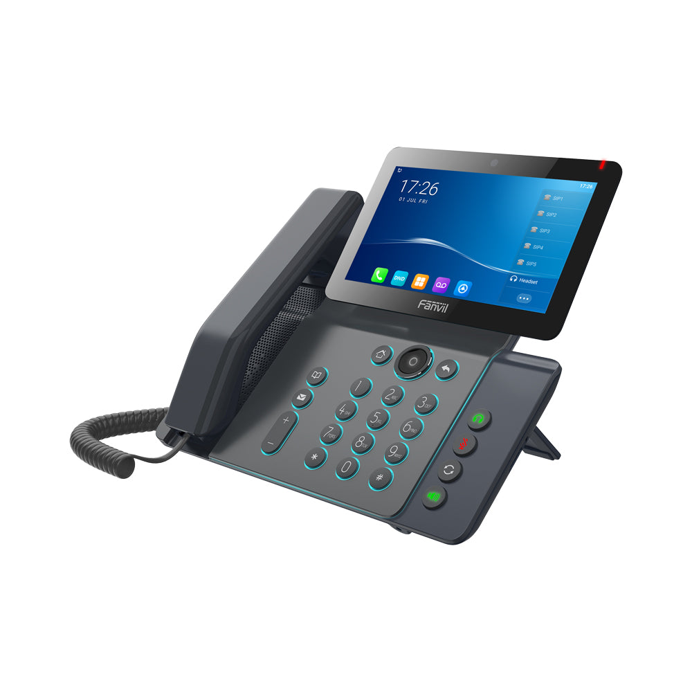 FANVIL V67 FLAGSHIP SMART ANDROID 5MP VIDEO PHONE WITH 7-INCH ADJUSTABLE COLOUR TOUCH SCREEN, RGB KEYPAD, WI-FI, BLUETOOTH, GIGABIT AND POE SUPPORT