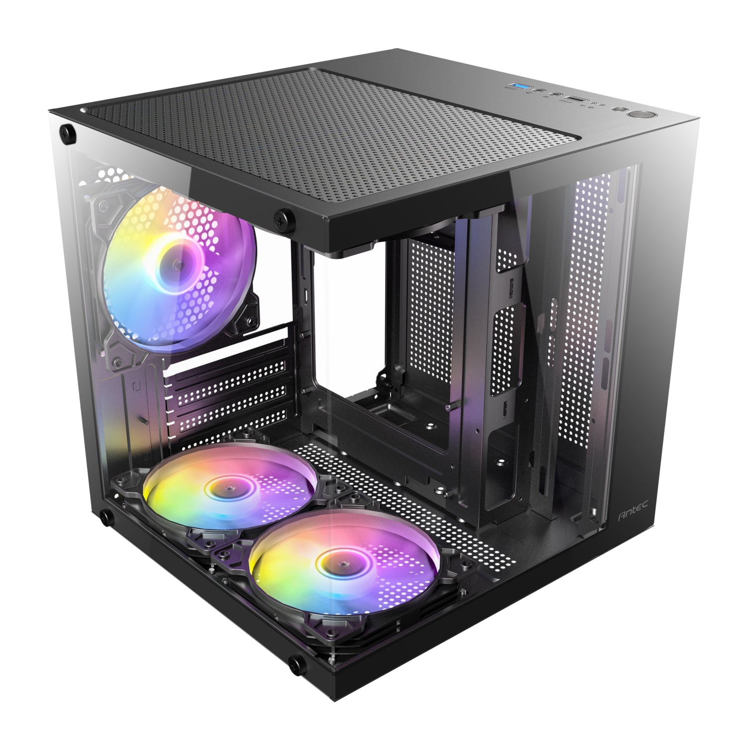 Antec VCX10M ARGB Micro-ATX | ITX Mini-Tower Gaming Chassis - Black – image 6