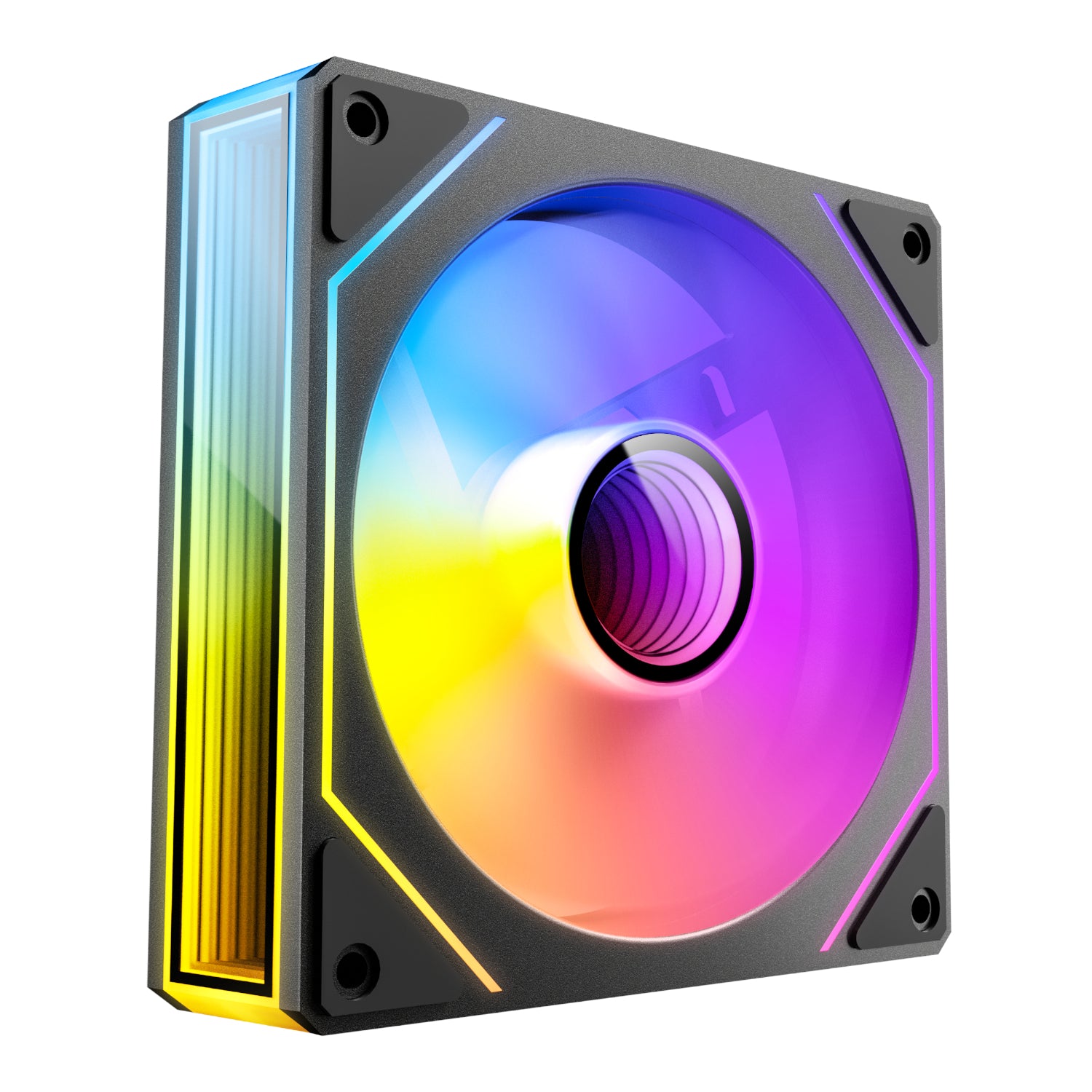 Antec VISION PWM 120mm ARGB Infinity Mirror Case Fan 3 Pack Black – image 3