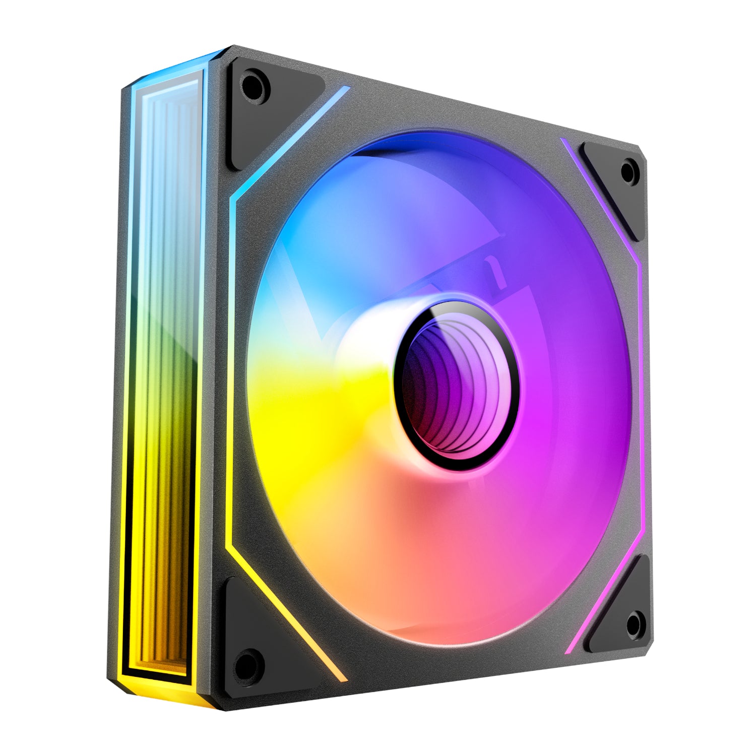 Antec VISION PWM 120mm ARGB Reverse Infinity Mirror Case Fan 3 Pack Black – image 3